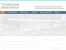 Tablet Screenshot of coronadoapartments.com